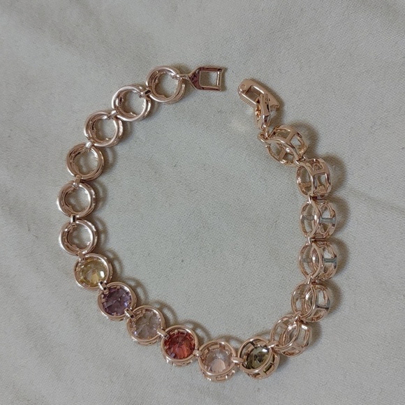 New multi color cz gold filled bracelet - Picture 2 of 3